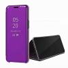 Mirror Clear View Cover Flip for Samsung Galaxy S6 Dark Purple (OEM)